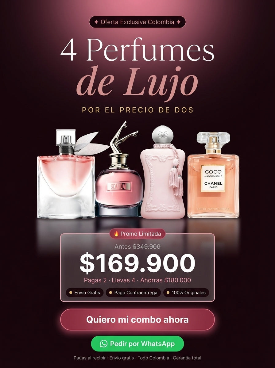4 Perfumes - La Vie Est Belle - Scandal - Delina - Coco Mademoisselle