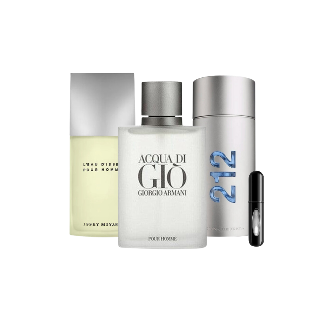 AQUA DE GIO | 212 NCY | ISSEY MIYAKE MEN + PERFUMERO [ÚLTIMAS UNIDADES 🚨]