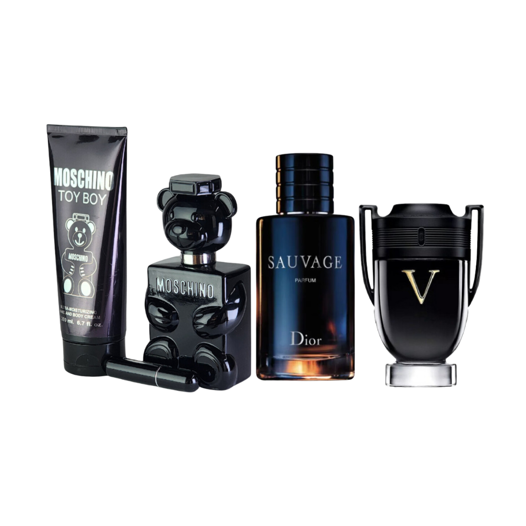 MOSCHINO TOY BOY | SAUVAGE| INVICTUS VICTORY + CREMA TOY BOY  Y PERFUMERO [ÚLTIMAS UNIDADES 🚨]